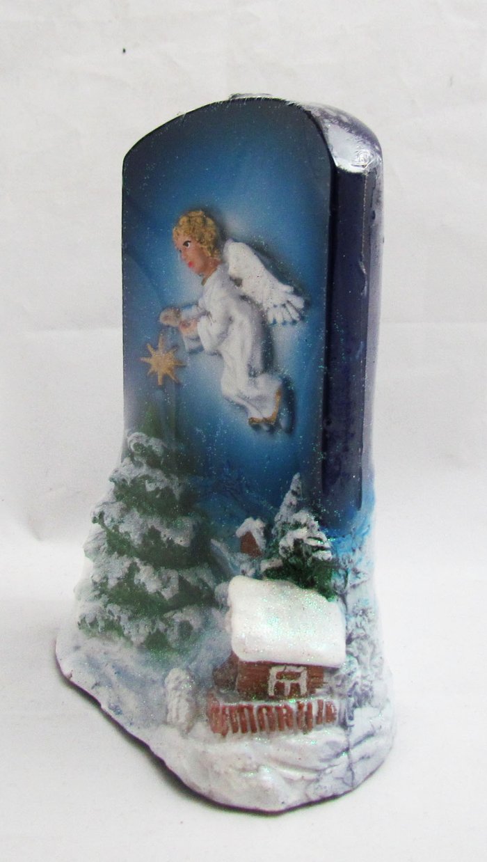 Свеча Рождественский Ангел большая декоративная 11х16х7 см