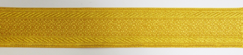 Галун РОМАШКА, желтый с золотом, шир. 4 см, РА