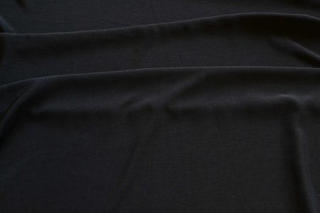 Мокрый шелк черный, шир. 150 см, п/э