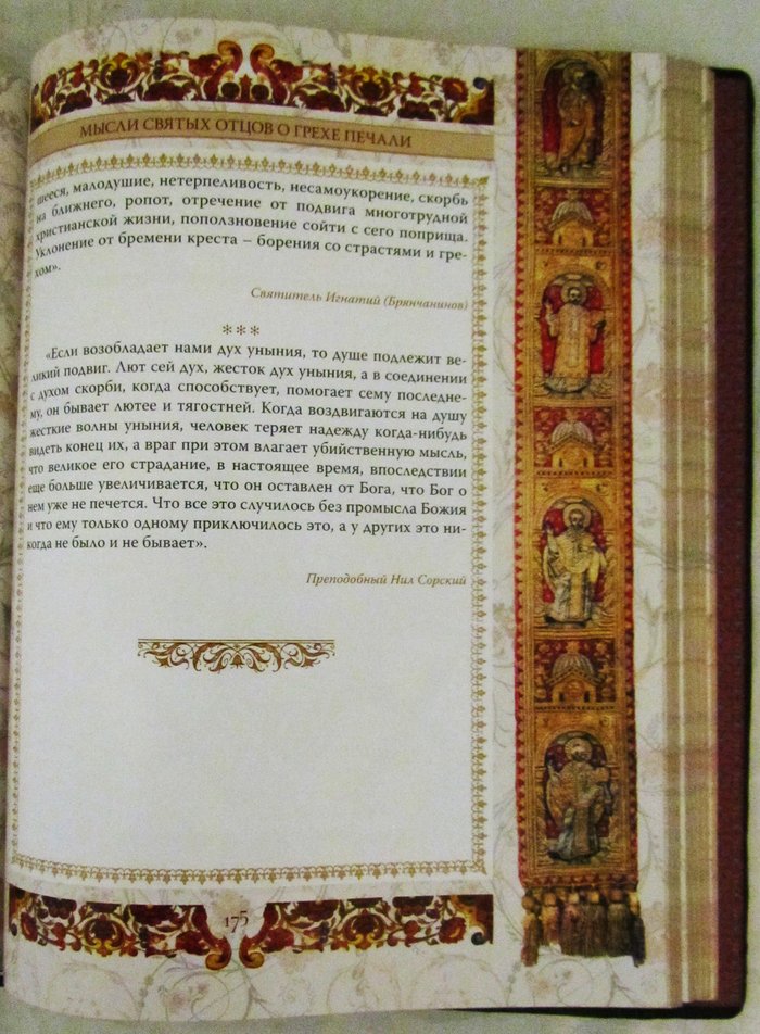 Иконы в помощь при пороках (Кожаный переплет, икона,, закладка, подарочное издание)