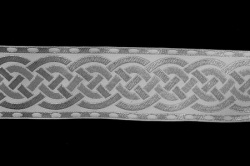 Галун ПЛЕТЕНКА, белый с темным серебром, шир. 6 см, ФР