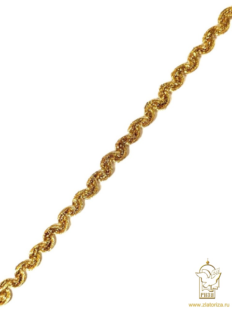 Тесьма золото 9, арт. F297, в упаковке 25 м