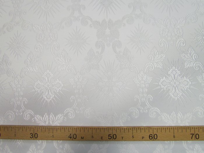 Шелк ЛОЗА, белый, шир. 150 см, Рахманово