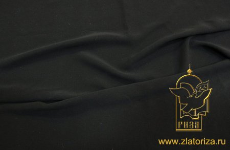 Мокрый шелк, черный, шир. 150 см