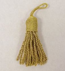 Кисть декоративная золото ПАТРОН 10см, арт. 1951 Кисть декоративная золото ПАТРОН 10см, арт. 1951