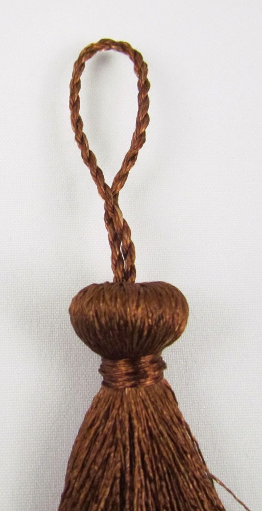 Кисть коричневая 10 см, полиэстр