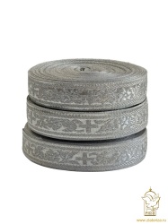 Галун МДК ролик серебро, шир. 2,5 см, 20 м в намотке