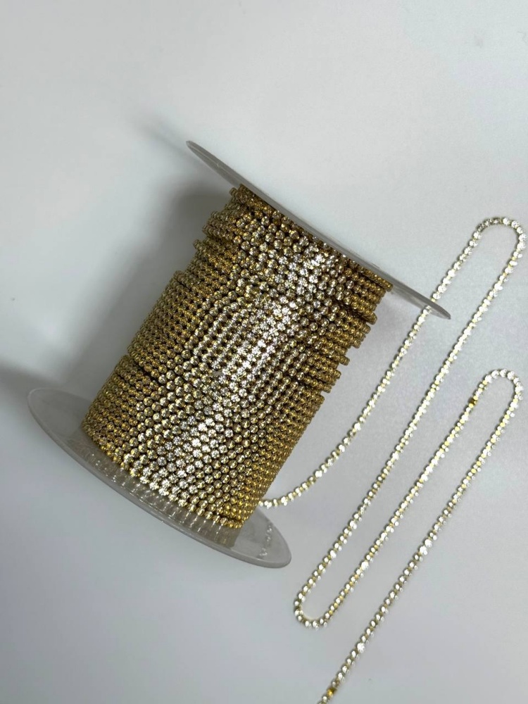 Стразы лента пластик