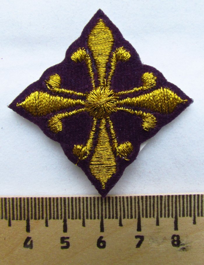 Крест 5 ВАНИН, фиолетовый с золотом,4-5 см