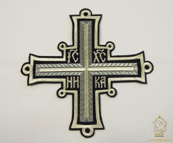 Крест 1 ПЕТЕЛЬНЫЙ, черный с серебром,14,5 -16 см Крест 1 ПЕТЕЛЬНЫЙ, черный с серебром,14,5 -16 см