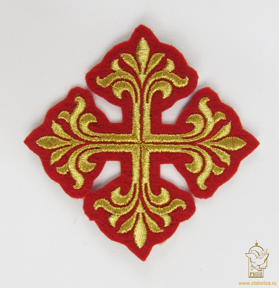 Крест 3 ВИФЛЕЕМ красный золот, 10 см