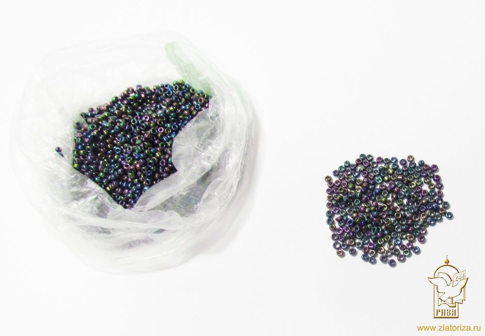 Стеклярус, цвет- микс, Чехия