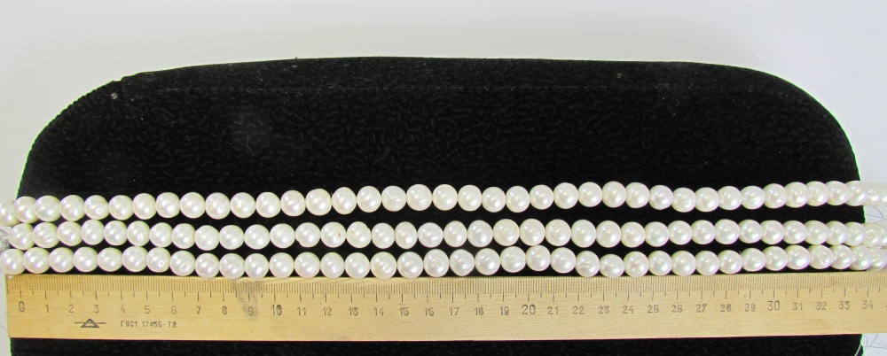 Жемчуг КРУГЛЫЙ № 1, диаметр 0,9-1 см, длина 40 см