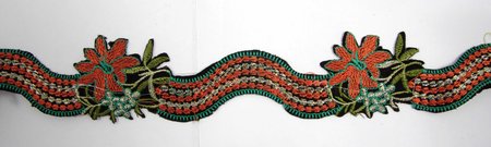 Термоаппликация 12 тесьма цветная