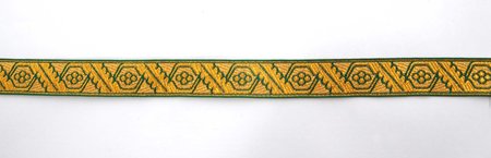 Галун ДУБОК, зеленый с золотом, шир. 1,5 см, ФР