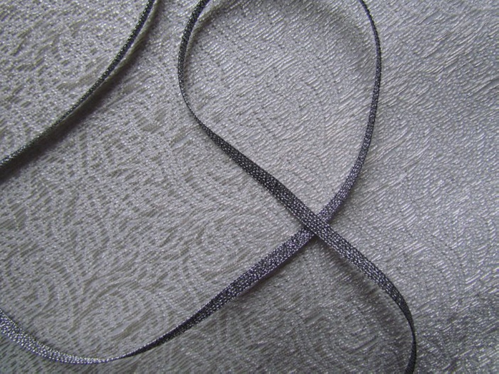 Шнур Германия 840/21 col. 19,, плоский, шир. 4 мм, серебро