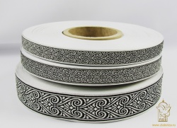 Галун АФИНЫ, черный с серебром, шир. 2,2 см, РА