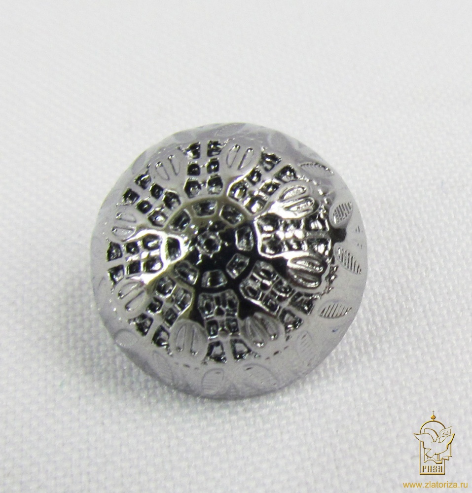 Пуговицы 25 пластик серебро