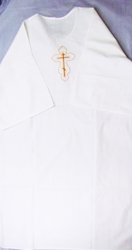 Сорочка для крещения с вышивкой АНГЕЛ