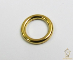 Кольца металлические, диам. 1 см, золото