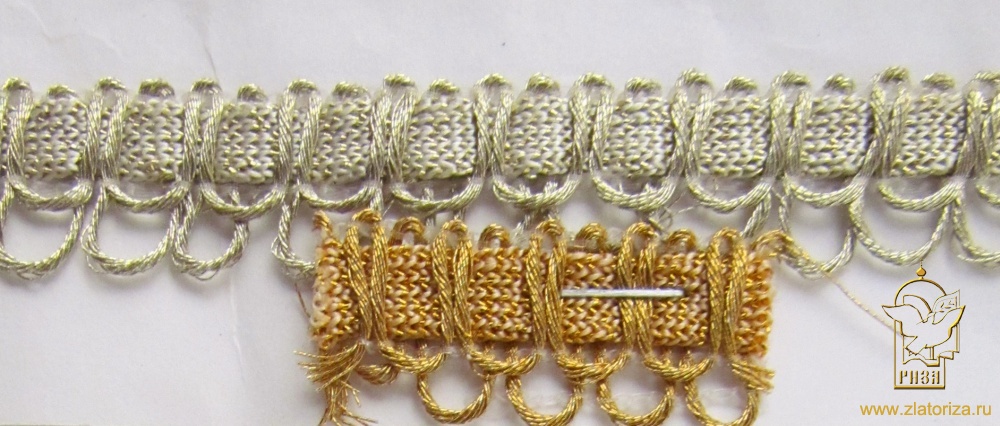 Тесьма золото 35