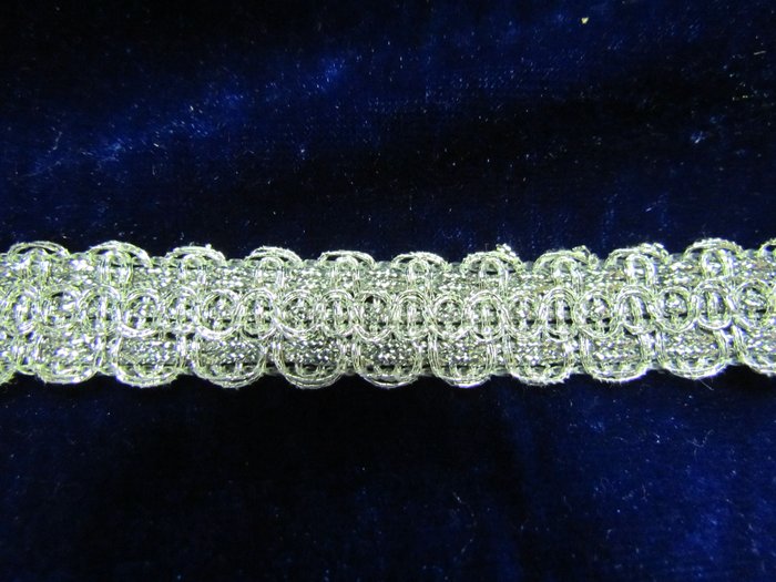 Тесьма серебро 17