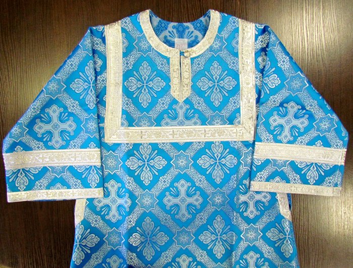 Стихарь алтарный, шелк, длиной до 104 см