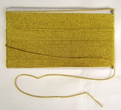 Шнур золото, 1,5 мм, арт d1030 (57041d),, витой, 33 м в упаковке