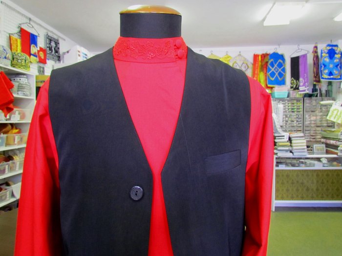 Жилетка мужская, черная, мокрый шелк