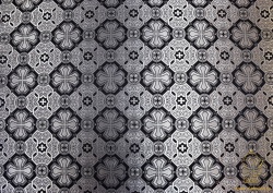 Шелк КАНОН (ПОКРОВ), черный с серебром, шир. 160 см