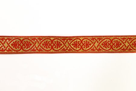 Галун АФИНЫ, красный с золотом, шир. 2,3 см, ФР