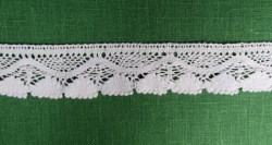 Кружево 110, плетеное, белое