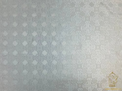 Шелк ПЕТРОВСКИЙ, белый с серебром, шир. 150 см, Павловский Посад Шелк ПЕТРОВСКИЙ, белый с серебром, шир. 150 см, Павловский Посад