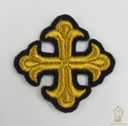 Крест 4 ЛУКОШКО черный с золотом,6-7 см