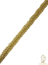 Тесьма золото 5, арт F 234, в упаковке 25 м