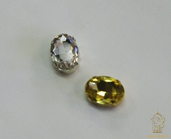 Стразы пришивные Овал, в цапах, стекло, 1,9 х 1, цвет - микс