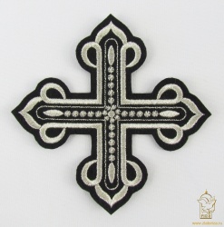 Крест 1 КАНОН черный с серебром,14,5 -16 см Крест 1 КАНОН черный с серебром,14,5 -16 см