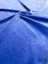 Бархат голубой, х/б, шир. 150 см