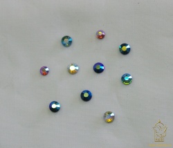 Стразы клеевые, радужные, № 16, стекло