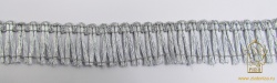 Бахрома серебро 12, (арт. 1123, 25 м) МТ