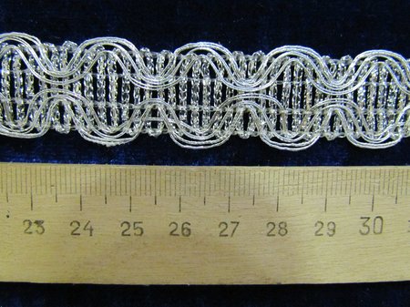 Тесьма серебро 56