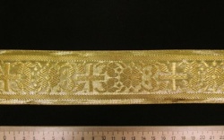 Галун ИНДИЯ ролик золот. шир. 5 см, в упаковке 8,2 м