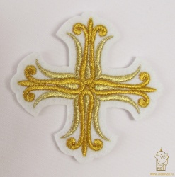 Крест 3 СОФИЯ белый с золотом, 8-9 см Крест 3 СОФИЯ белый с золотом, 8-9 см