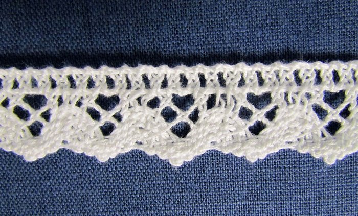 Кружево 132, плетеное, белое