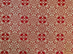 Шелк БЛАГОВЕСТ, красный с золотом, шир. 150 см, Рахманово Шелк БЛАГОВЕСТ, красный с золотом, шир. 150 см, Рахманово