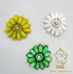 Цветок из бусин