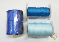 Косая бейка голубая