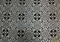 Шелк БЛАГОВЕСТ, черный с серебром, шир. 150 см, Рахманово Шелк БЛАГОВЕСТ, черный с серебром, шир. 150 см, Рахманово