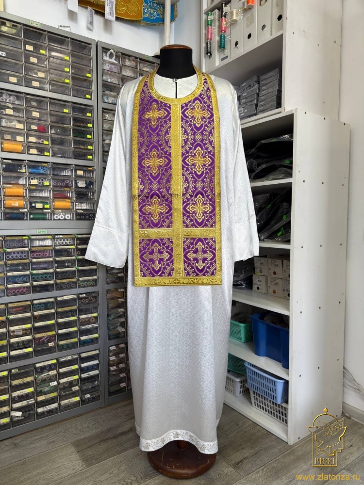 Епитрахиль дорожная с поручами, длина изделия 110 см