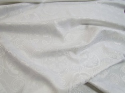 Шелк ПАСХАЛЬНЫЙ, белый, шир. 150 см, Рахманово
